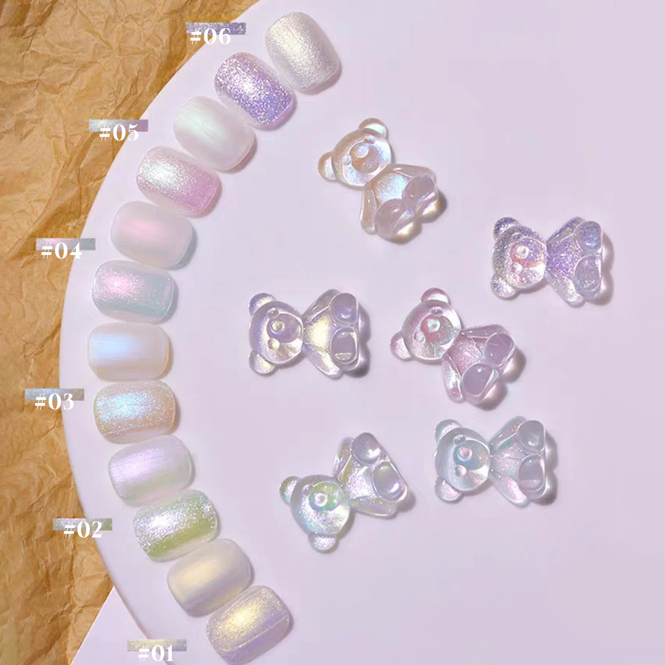 1-6PCS 12ML Aurora Unicorn Series Gel Smalto per unghie 2025 Stile giapponese Ghiaccio Trasparente Aurora Rosa Nail Blu Nail Oro Unghie artistiche