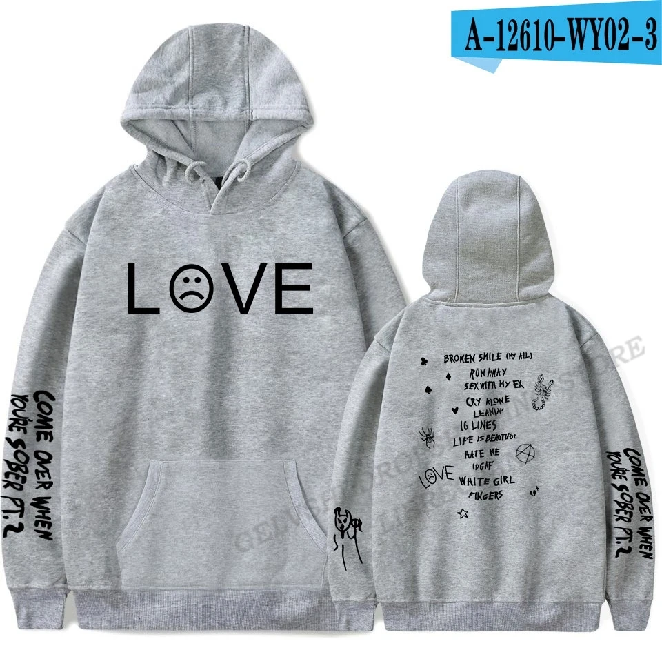 Fashion Sweatshirts For Men And Women Hip Hop Children Boy Jackets Sweats Rapper Sweatshirt Coat Cry Baby Hoodie Lil Peep Loose