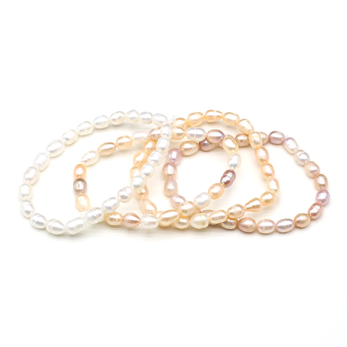 100% Natural Pearl Bracelet Charms Elastic Rope Real Pearl Bracelets for Girl Friend Pearl Size 8-9 mm