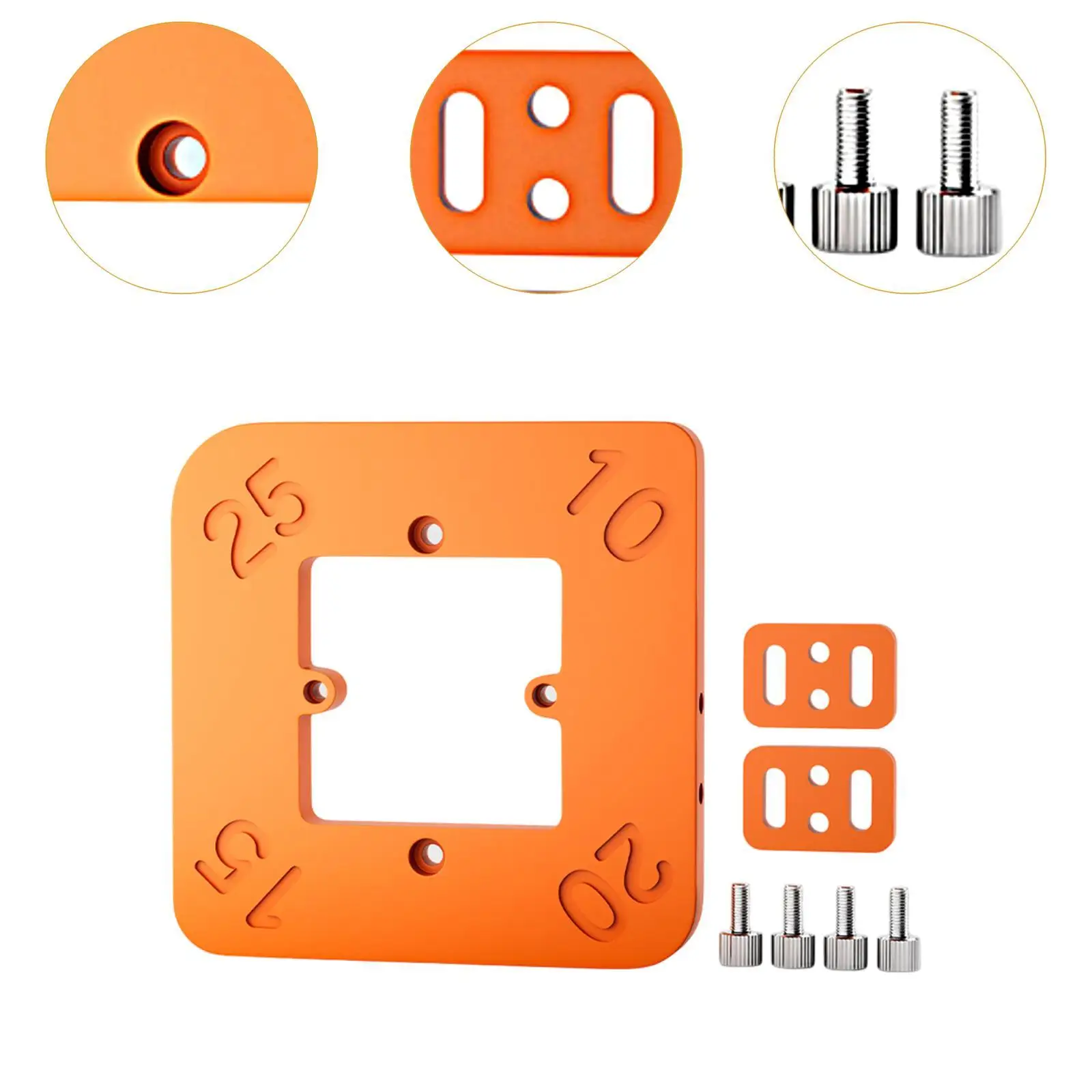 Woodworking Tool Router Corner Radius Template for Smooth Corner Edge Trimming Tool Small Round Corner Template Radius Jig