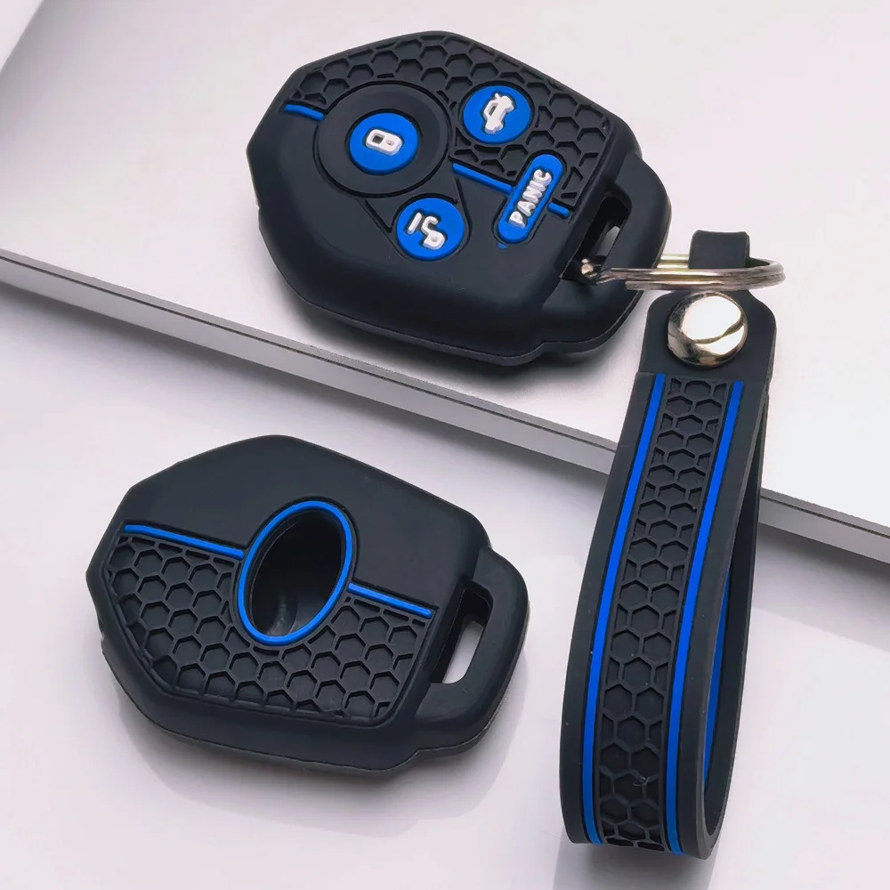 Key Fob Cover for Subaru Forester Impreza WRX STI Legacy Outback BRZ XV Anti-Scratch Shockproof Soft Grip Button Friendly