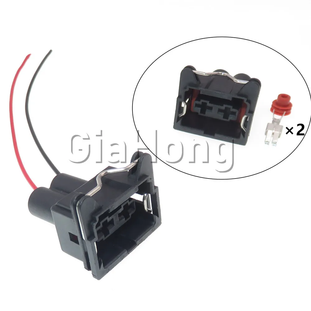 

Комплект из 2-х 2-контактных автомобильных разъемов 6,3 мм для звукового сигнала, водонепроницаемая автомобильная розетка переменного тока