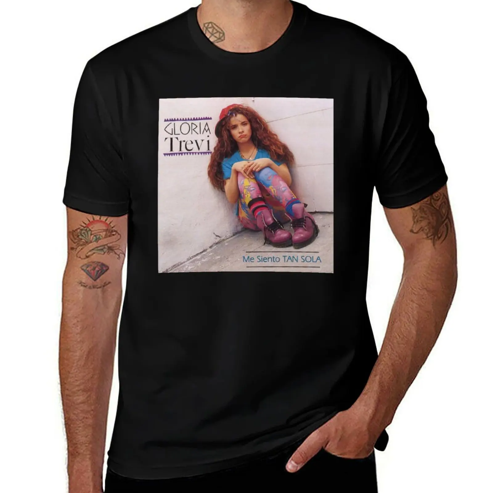 Gloria Trevi - Me Siento TAN SOLA album 1992 T-Shirt Plus Size Street Style Tee T-Shirt