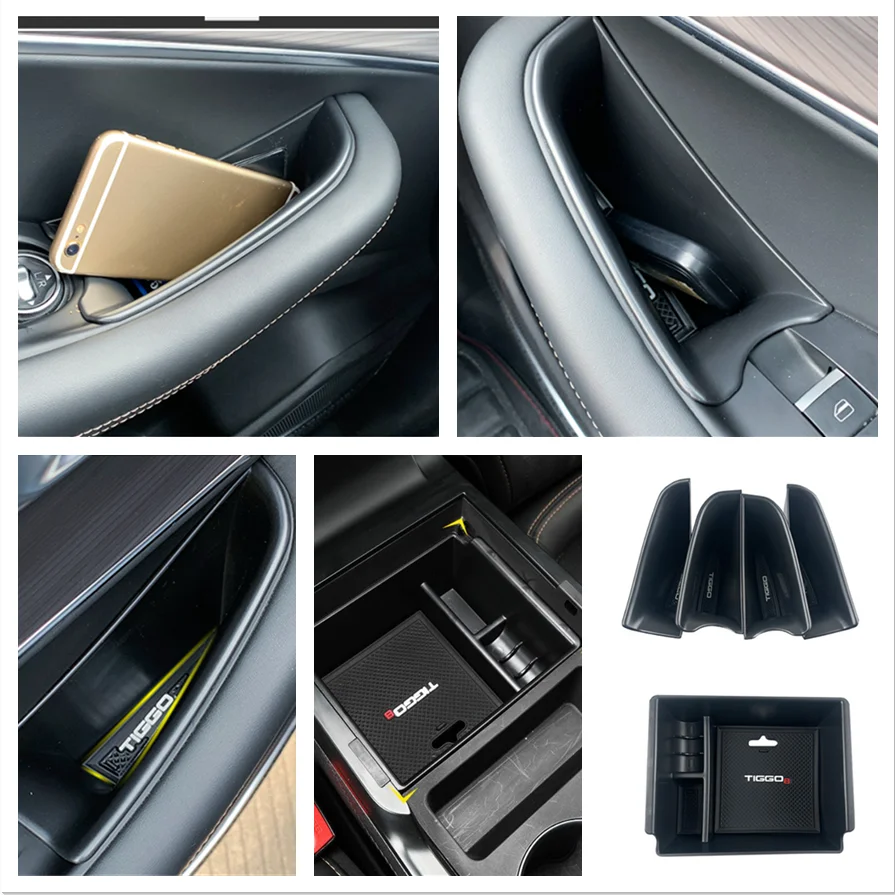 For Chery Tiggo 8 pro 2020 2021 2022 Accessories Center Armrest Box Door Armrest Container Box Seat Container Storage Cover