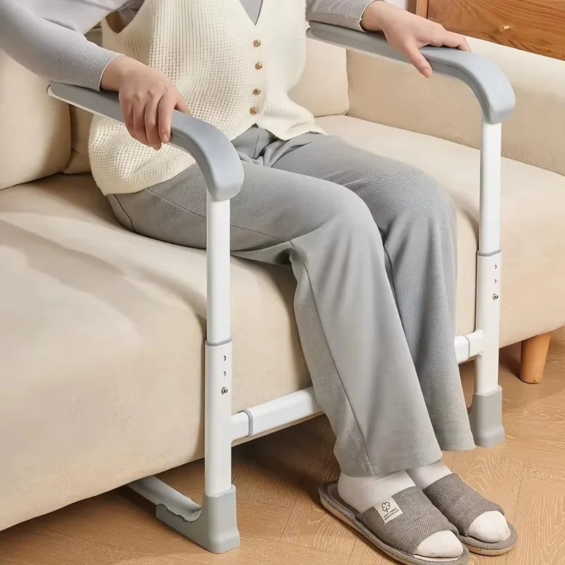 

No-Drill Adjustable Height and Width Sofa Armrest Stand Barrier- Elderly Assistive Home Use Grab Bars