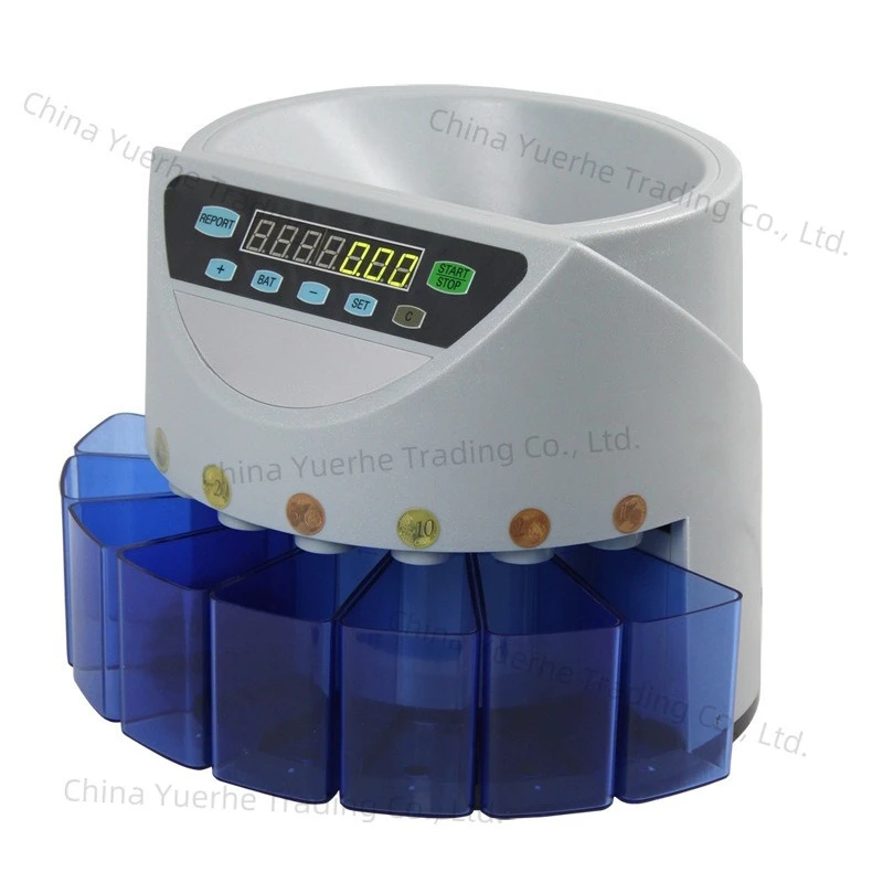 آلة عد فارز العملات المعدنية متعددة الجنسيات آلة عد اليورو فارز 9002 إجمالي #3