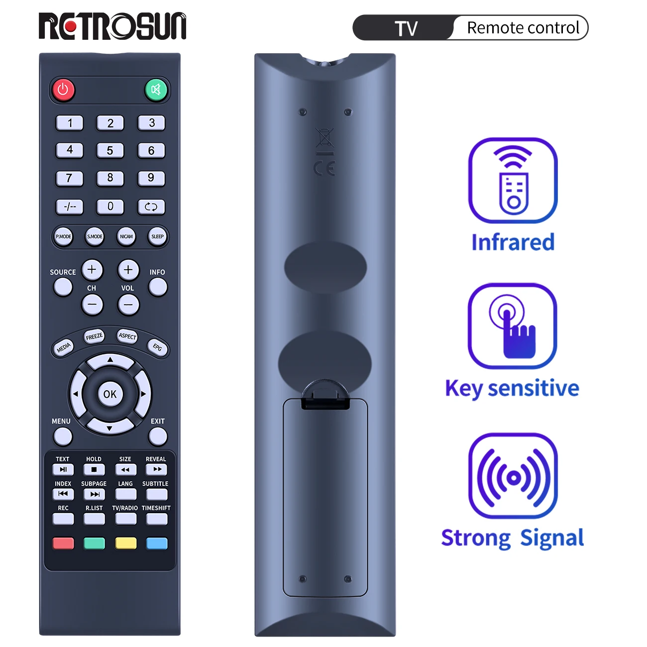 New Remote Control for AIWA NEUIR ZEPHIR ZVS49UHD ZV32HDS2 ZV540FHD Smart LCD LED HDTV TV