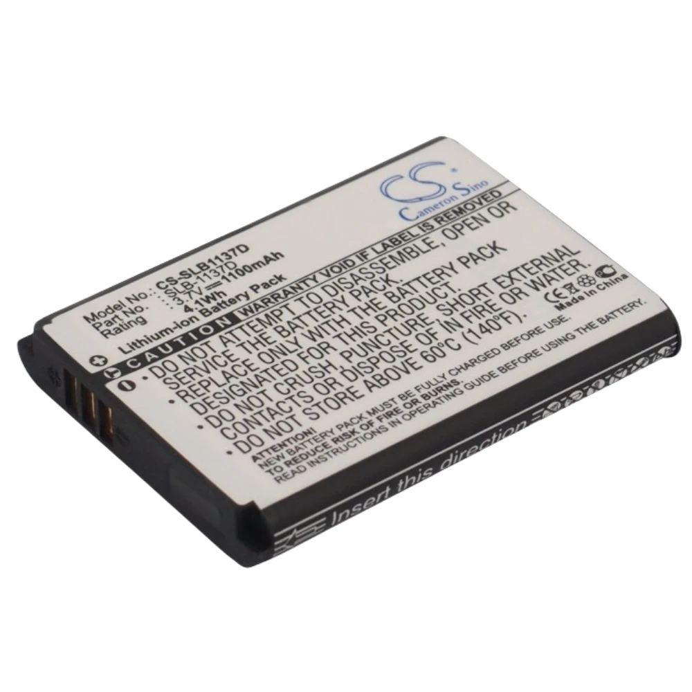 

Li-ion Camera Battery for Samsung, 3.7V, 1100mAh, Compatible Models: Digimax L74W, i100, i80, i85, L74 Wide, NV100HD, NV103