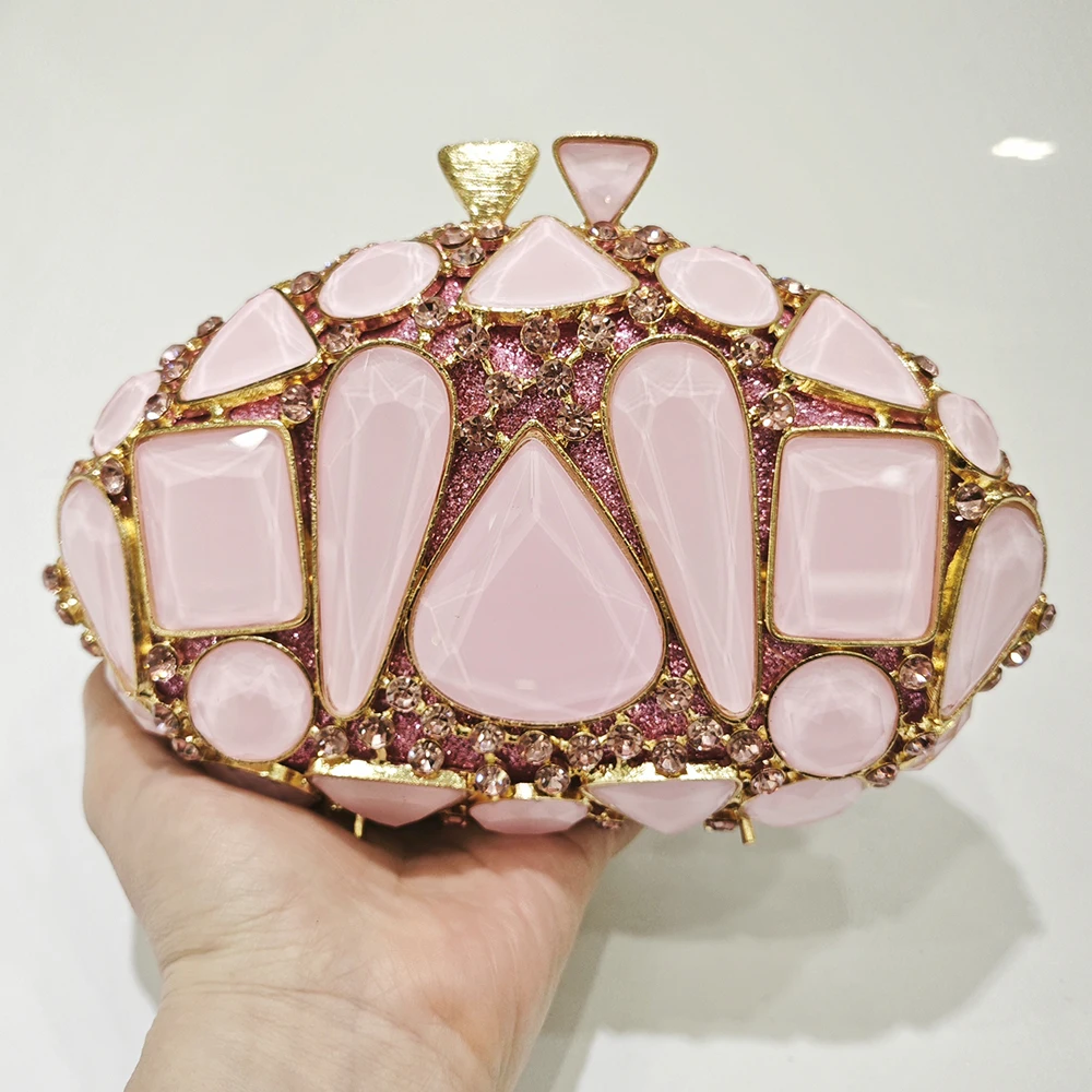 New Large Rhinestone Evening Bag Crystal Dinner Bag WHTUOHENG  Diamond Clutch Women's Bag Luxury Formal Party Bags And Handbags view 5
