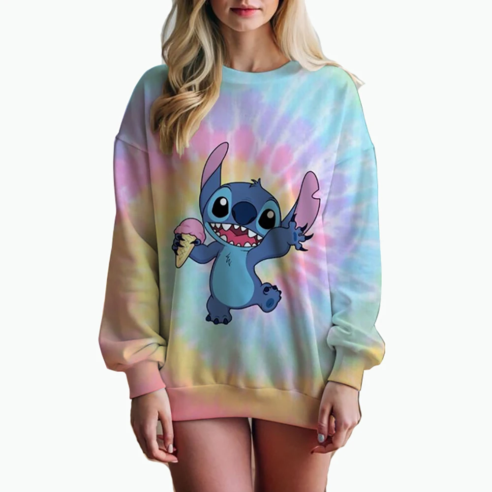 New Autumn Winter Hot-selling Disney Stitch Sweater 3D Printing Adult Women's Spring and Autumn New Hoodie Street Casual Jumper