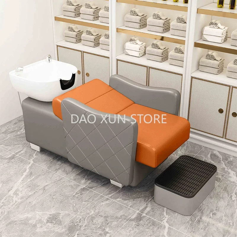 Water Circulation Shampoo Bed Luxury Fashion Hair Washing Station Chair Comfort Therapy Shampouineuse Salon Furniture