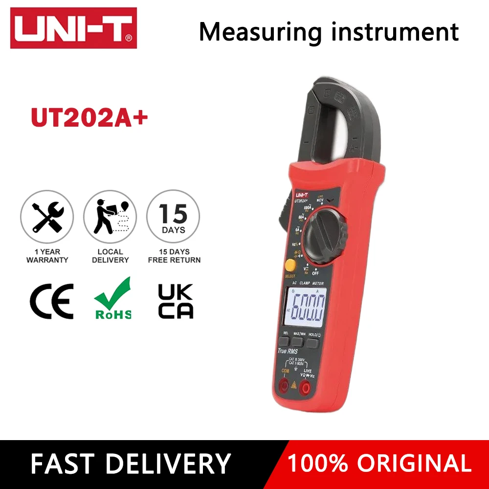 UNI-T UT210D UT210E UT201 UT202 UT202A UT203 UT204 Plus Pliers Ammeter Voltmeter Clamp Meter Professional Digital Multimeter