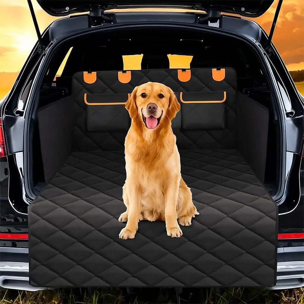 1 Pack Dog Cargo Liner for Ford Explorer 6&7 Passenger 2020-2025, Pet Trunk Cover Waterproof Car Cargo Mat Dog Seat Protector Sc