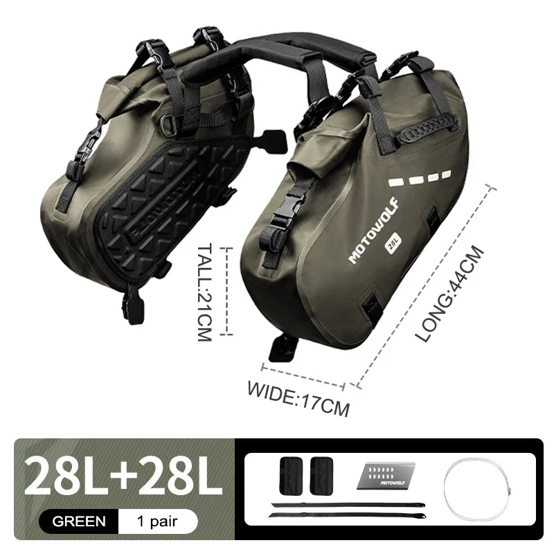 NIEUWE 18L/28L motorfiets zijtas waterdichte reisbagage tas zadeltassen universele motorfiets fietstas