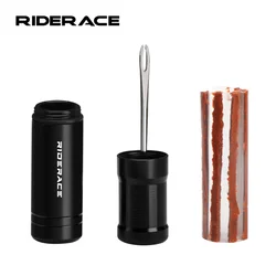 RIDERACE Bicycle Tire Repair Tool Kit Mountain Bike Tubeless Tyre Puncture Sealant Rubber Stripe Drill Set MTB Road Cycling