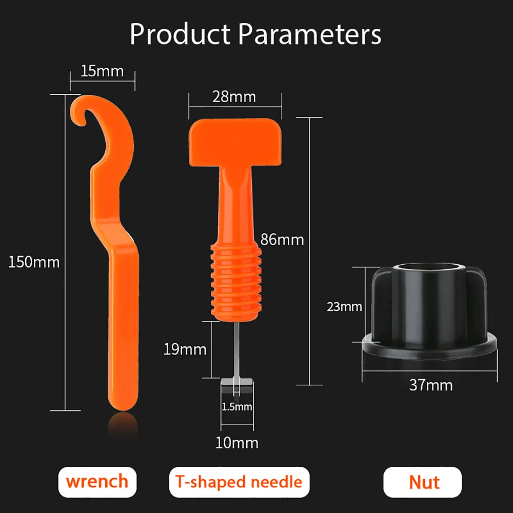 Flat Ceramic Floor Wall Construction Tools Reusable Tile Leveling System Kittile Leveling System for tile