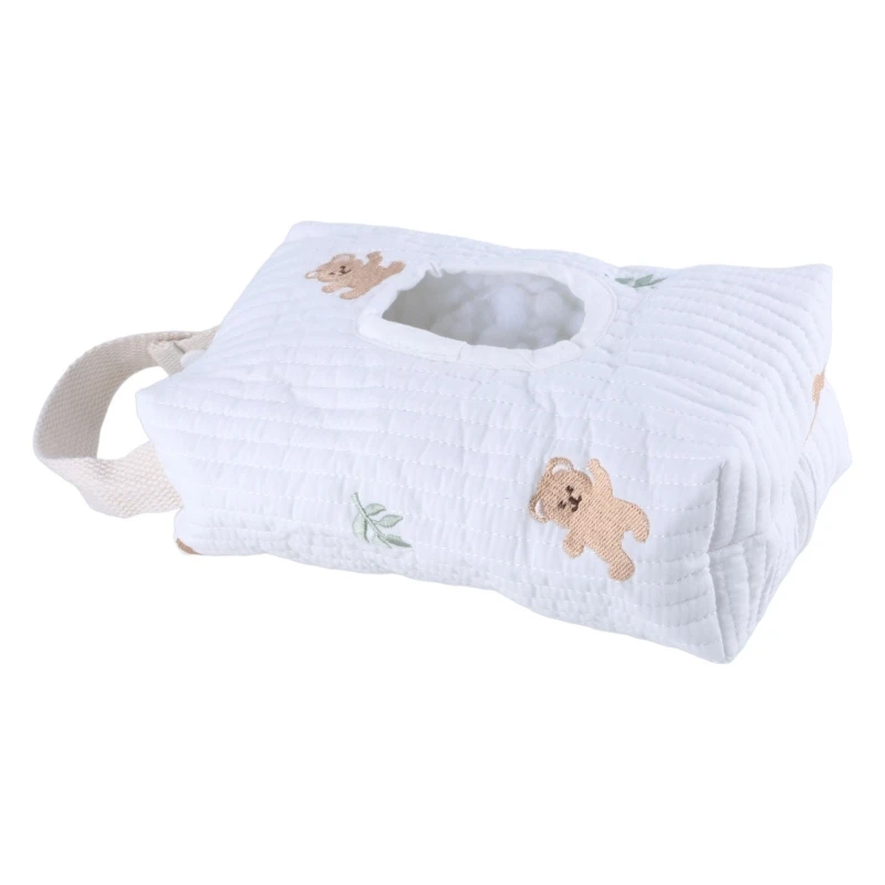 

Bear Baby Strollers Wet Wipes Case Organisers Bag Reliable Tissue Storage Solution for Busy Parent