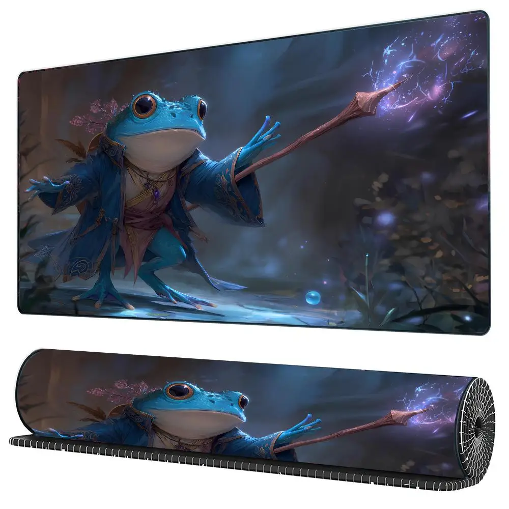 

Anime Frog Wizard Magic Card Game Mat with Area MTG Game Mat Collection Game Mat Table Mat Commander Battle Game Mat Magic Mat