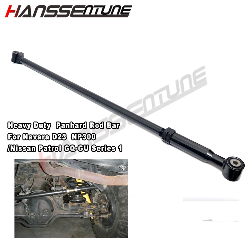 

HANSSENTUNE Rear Adjustable Heavy Duty Panhard Rod Bar For Navara D23 NP300/Nissan Patrol GQ-GU Series 1