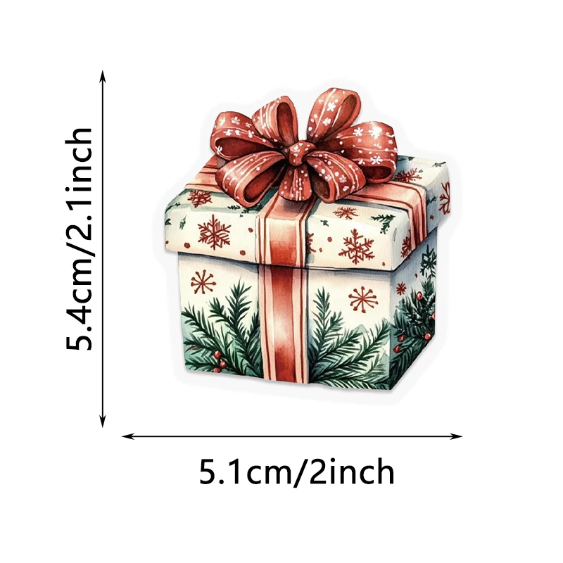 50 قطعة ملصقات عيد الميلاد ، هدايا حفلات عيد الميلاد ، شارات عيد الميلاد الشتوية لزجاجات المياه سكرابوكينغ الهاتف المحمول الغيتار الحرف #6