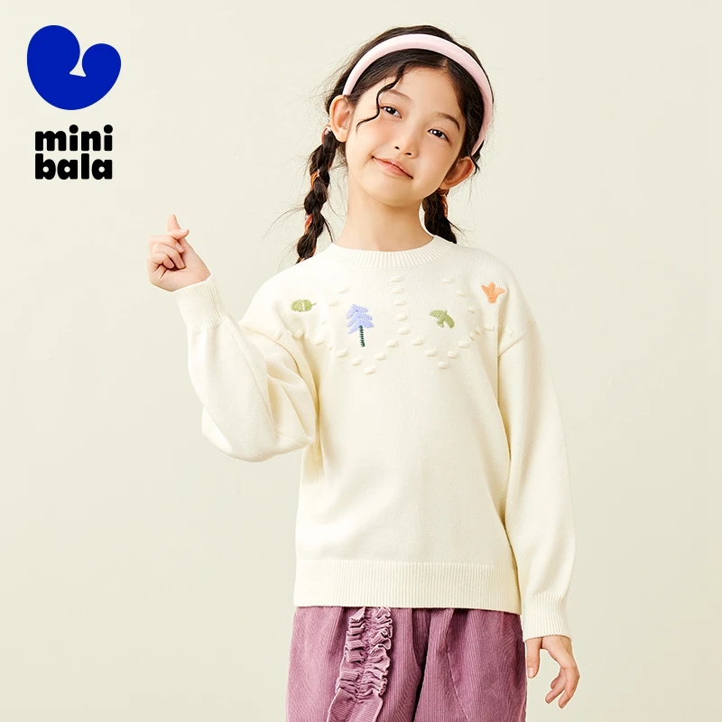 Mini Bala Knitwear for Boys and Girls Children Cute and Warm Sweater Autumn and Winter