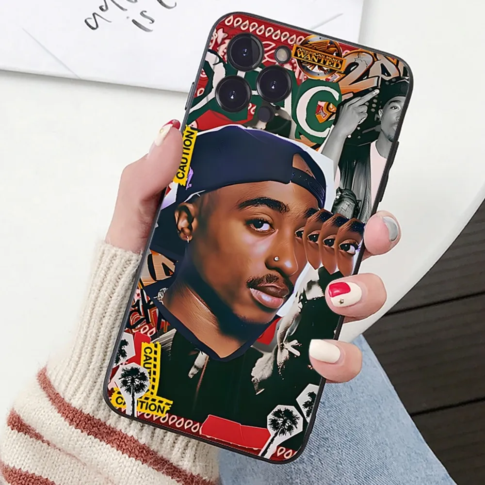 2-2PAC Rocky Rapper Phone Case For IPhone 16 15 14 11 12 13 Mini Pro XS Max Cover 6 7 8 Plus X Funda Shell