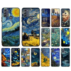Van Gogh Starry Night Phone Case For Motorola Edge 50 40 Pro 50 40 30 Ultra Neo Fusion Moto G84 G54 G24 G53 G72 G60