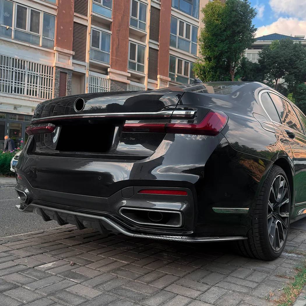 Gloss Black Rear Bumper Diffuser for BMW 7 Series G11 G12 2019-2022 M Sport