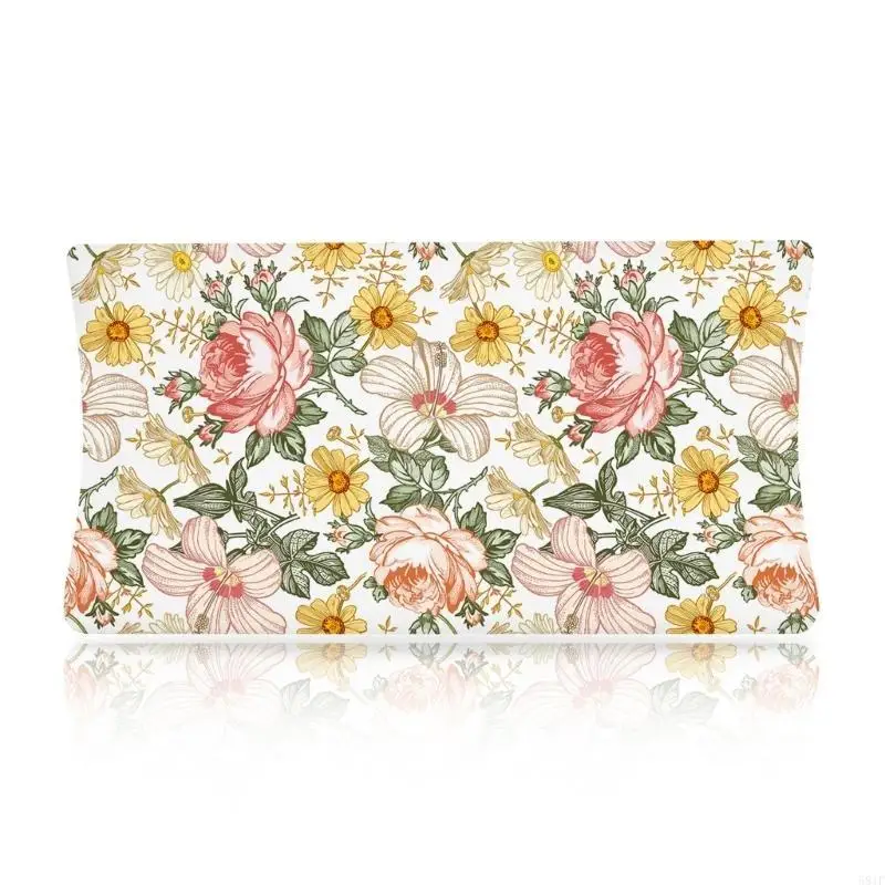 581F غطاء وسادة تغيير لطيف مع ضميمة مرنة المحمولة مرونة غطاء وسادة تغيير الطفل غطاء تصميمات نمط جميل #4