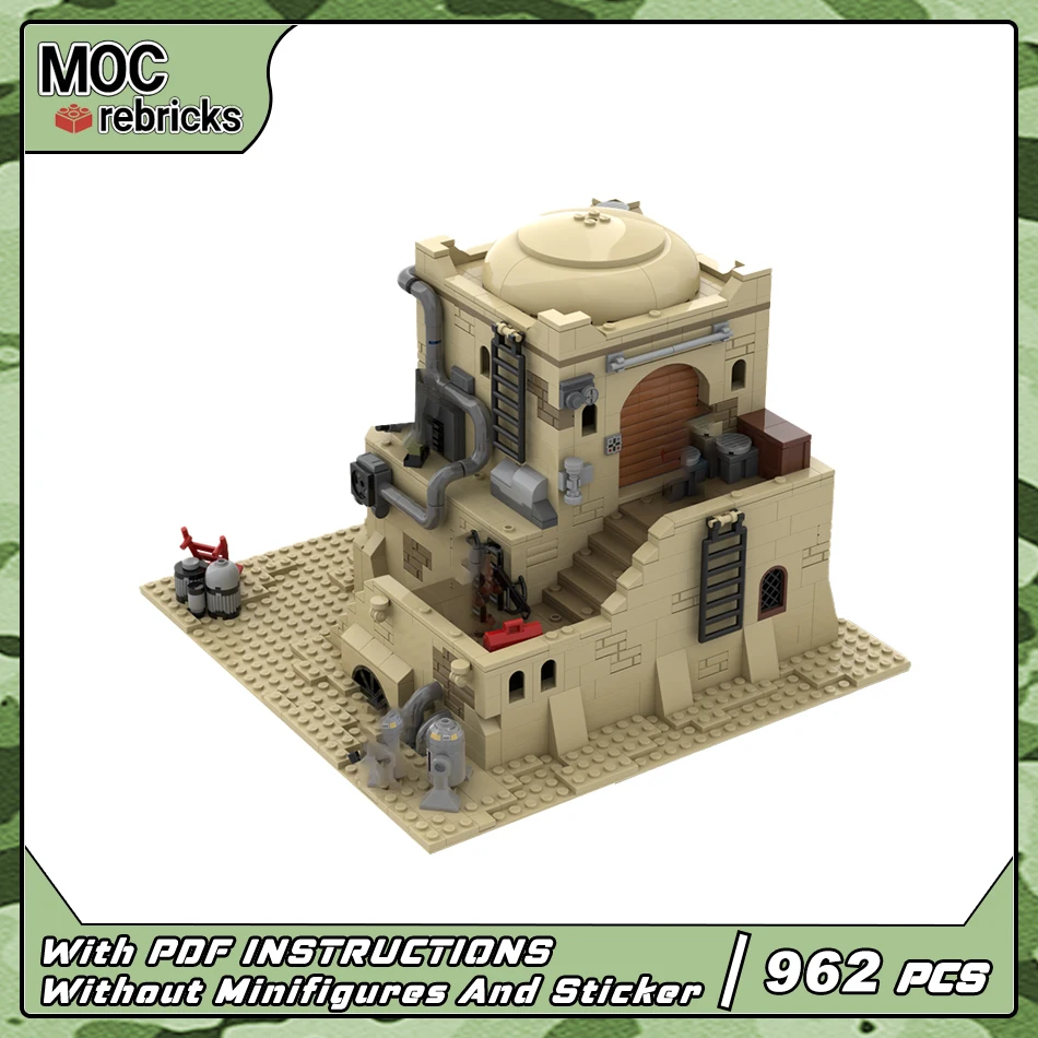 

Космический фильм Пустынный город Архитектура Дом # 3 строительных блока DIY Модель MOC-123177 Коллекция Эксперты Кирпичи высокой сложности Игрушка