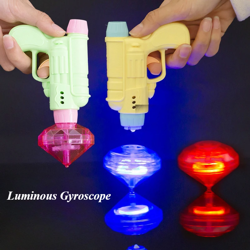 

Luminous Gyroscope Funny Toys Clockwork Gyroscope Party Game School Prizes Gift for Boys and Girls Luminous Toys 1pcs