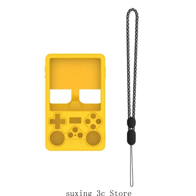 E8BE GamePad Cover Silicone Case Case Rash -Resyper Hound Hound Hearheld Game Console Shell для R36s Case Case Soft Ryever