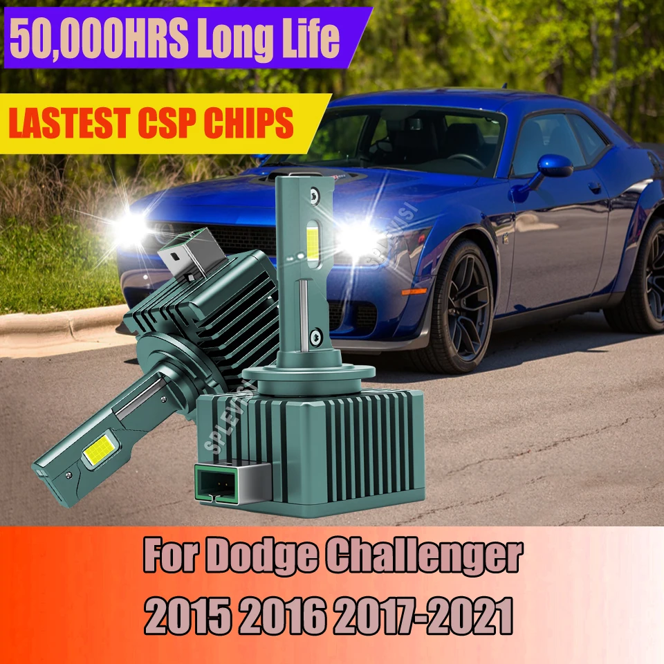 

D3S Lampada 6000K Автомобильные фары 12 В Luces Super Driving Experience для Dodge Challenger 2015 2016 2017 2018 2019 2020 2021