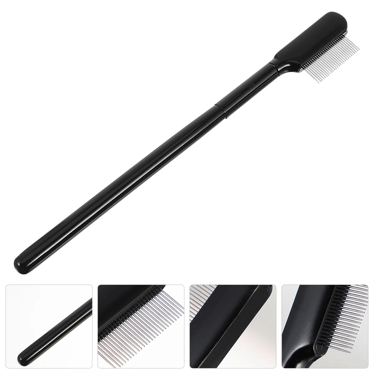 Eyebrow Brush Eyelash Comb Lengthening Mascara Single-sided Grooming Tool Black Wooden Handle Eyebrows Repair Miss