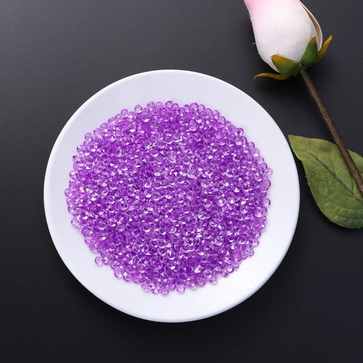 

2000Pcs Acrylic Rhinestone Vibrant Color Decoration for Wedding Banquet Party Crafts Crystal Accessories Acrylic Crystal