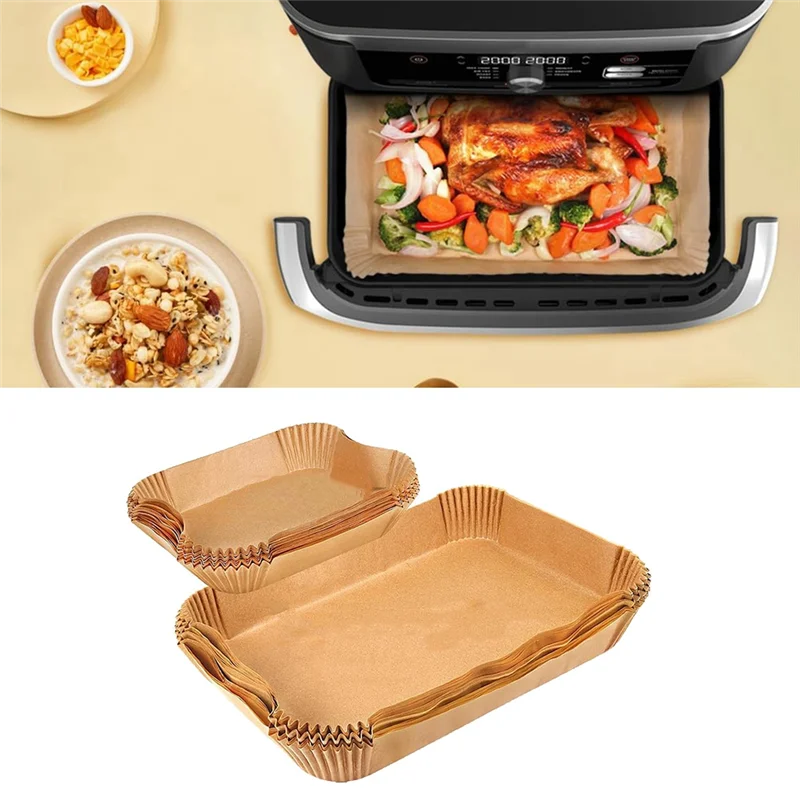 M04K 150PCS Air Fryer Liners Disposable, Liners For Air Fryer Basket, Air Fryer Parchment Paper Liners For Ninja Dual