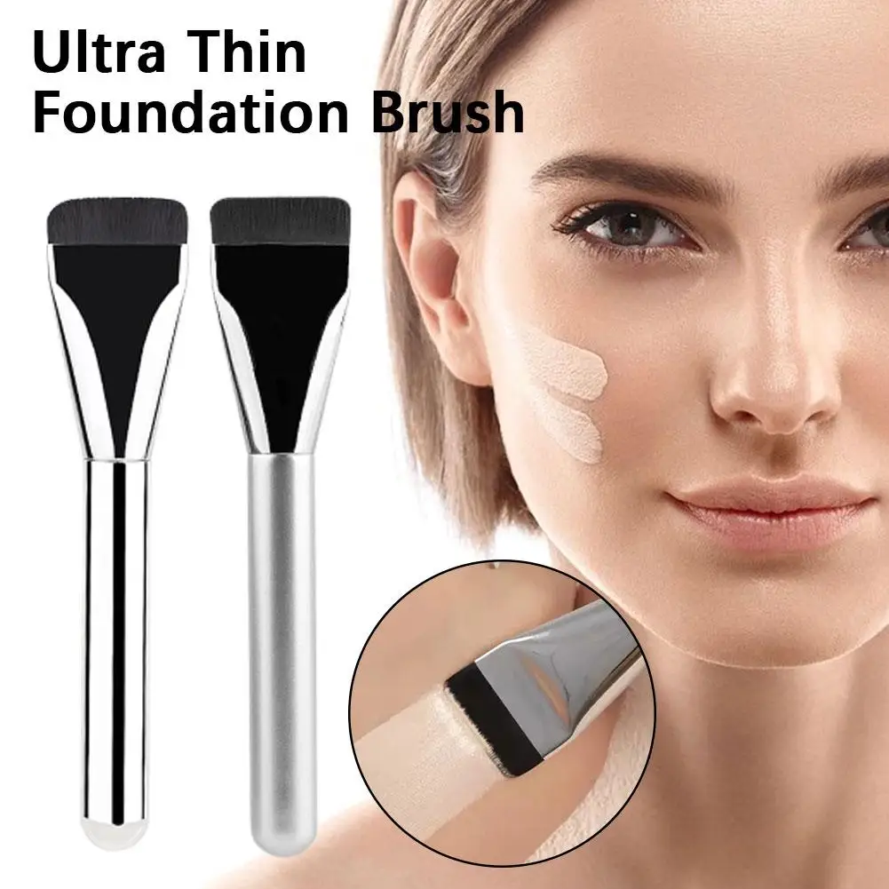 1 Stuk Ultra Dunne Foundation Borstel Concealer Borstel Make-Up Borstel Contour Platte Contour Borstel Make-Up Gereedschap Gezicht Foundation M2d1