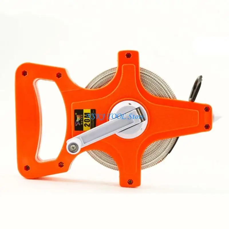 

L8RC Measuring Tool 20M-100M Lengths Open Reel Fiberglass Tape Measure for Outdoor