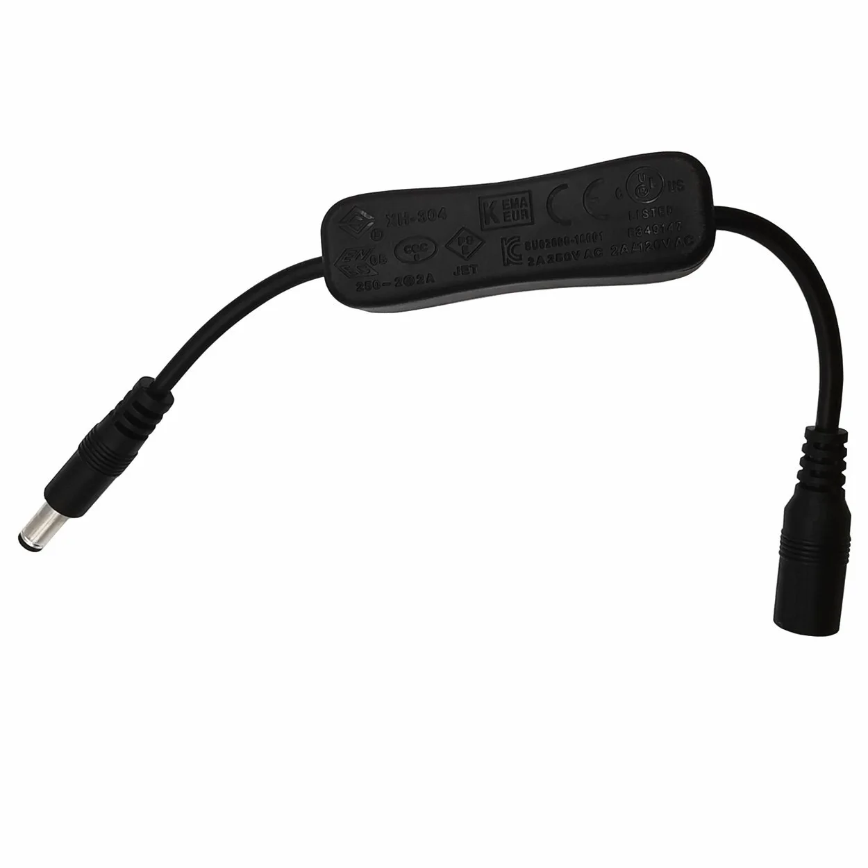 20cm Gleichstrom 5,5mm x 2,5mm 5,5mm x 2,1mm Stecker-Buchse-Ein/Aus-Schalter Adapter-Verlängerung kabel für LED-CCTV-Überwachungs kamera