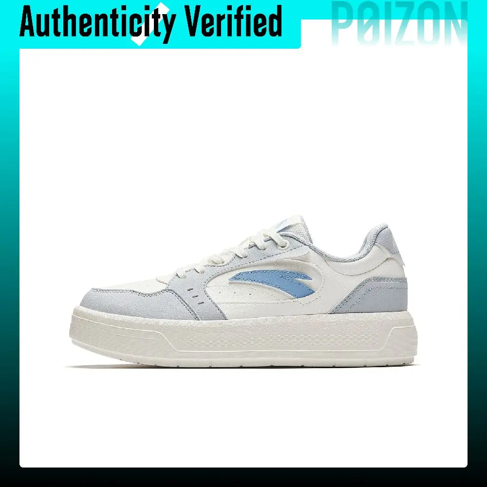 Anta Light Breeze 2 Cushioning Abrasion Resistant Skateboard Shoes Women's White Gray Blue 922618018-4