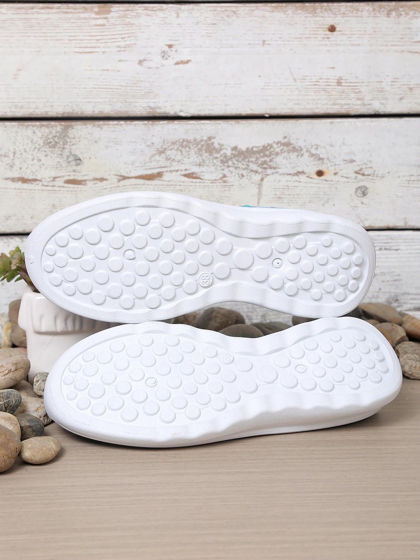 Atmungsaktive Strick-Mules-Sneaker für Damen, rückenfreie Slip-On-Walking-Schuhe, weiche Kissen-Plattform, lässige Alltags- und Outdoor-Flats – Detail 6