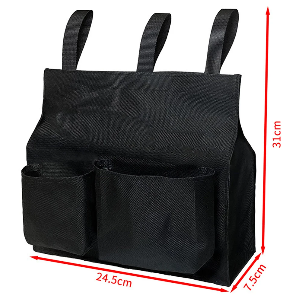 Baseball Umpire Ball Bag Black Portable Baseball Softball Umpire Bag 31x24.5x7.5cm For Small Items Keys Scorecards