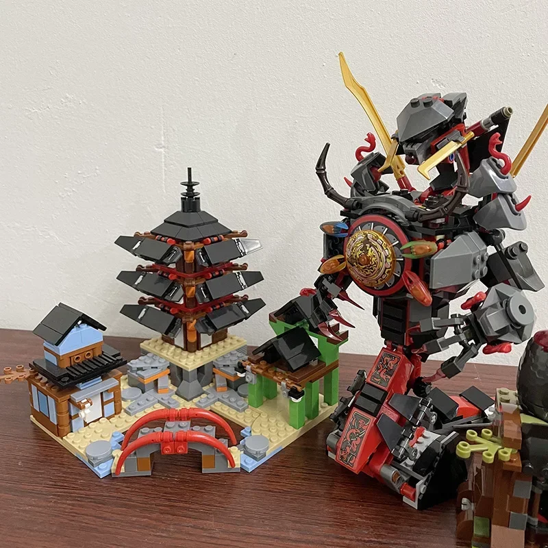 צעצועי בנייה מקדש איירג'יטזו שחר של דרקון נחש סטים צעצועי בנייה למתנות לחג המולד