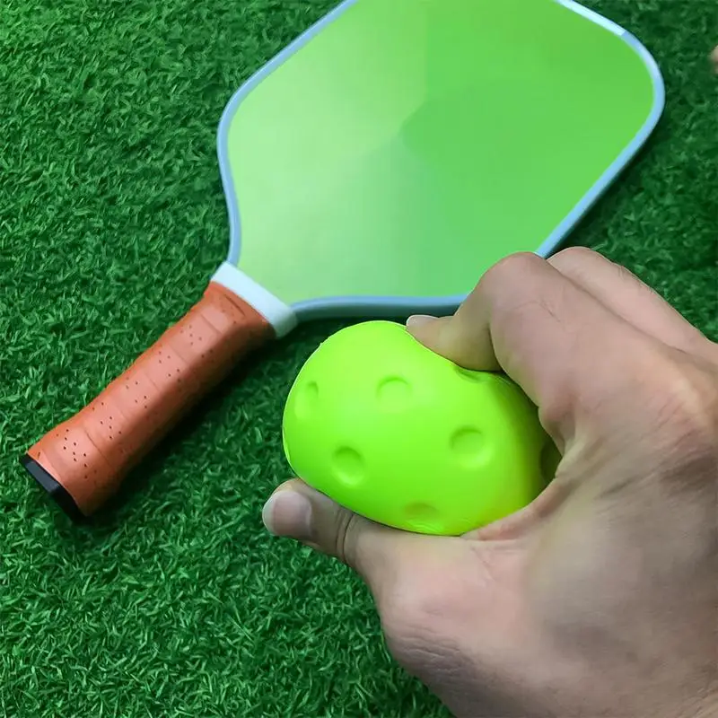 Piłeczki do pickleballa halowych 3 szt. Ciche piłeczki do pickleballa do treningu 74mm Ciche ćwiczenia pickleballa Miękkie, puste piłeczki do pickleballa