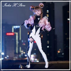 in stock Irelia H Store Wuthering Waves LUMI Cosplay Costume Game Lumi sexy Jumpsuit Halloween Costume Women