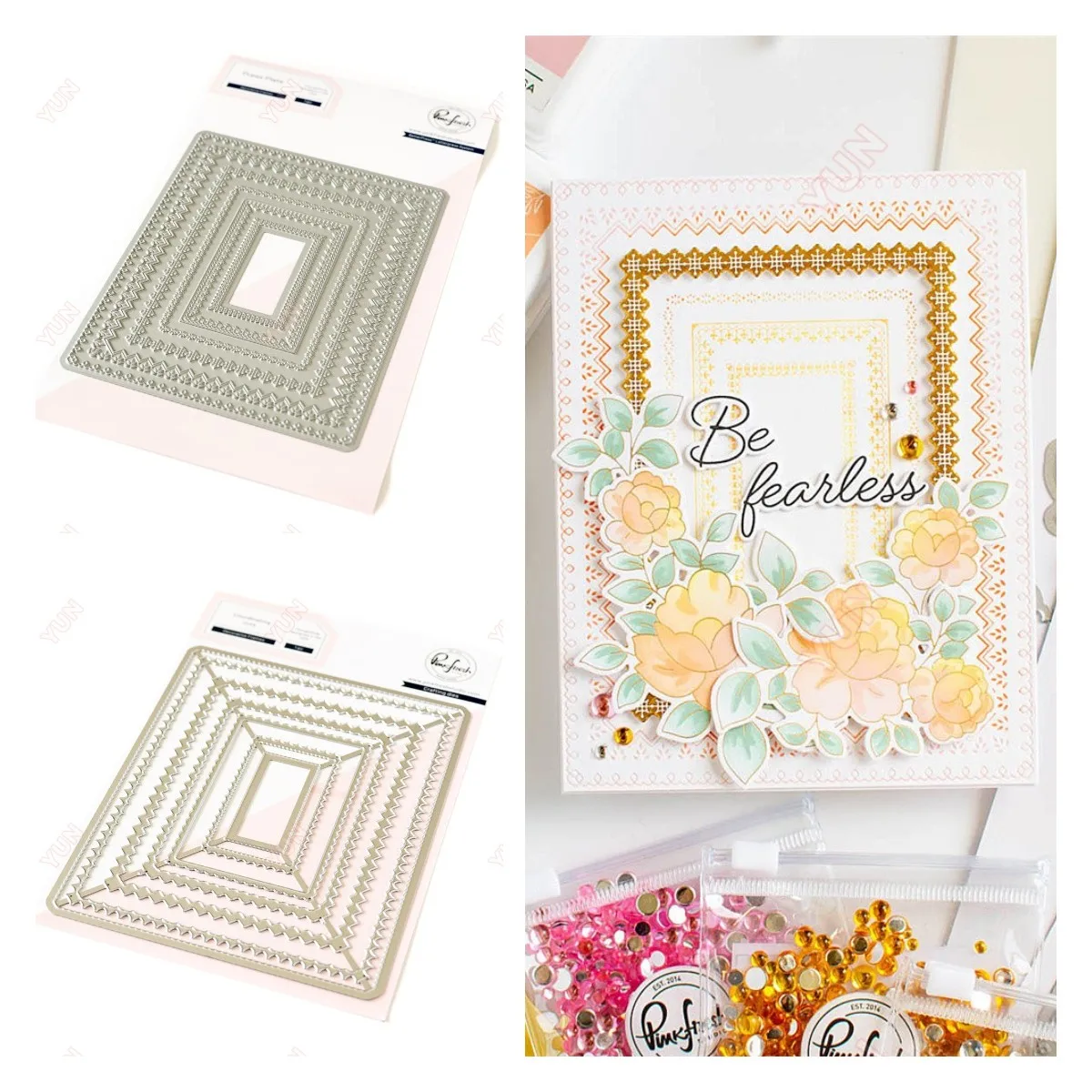 

Decorative Frames Metal Cutting Dies Scrapbooking DIY Album Make Paper Card Embossing Handmade Greeting Cards New 2024