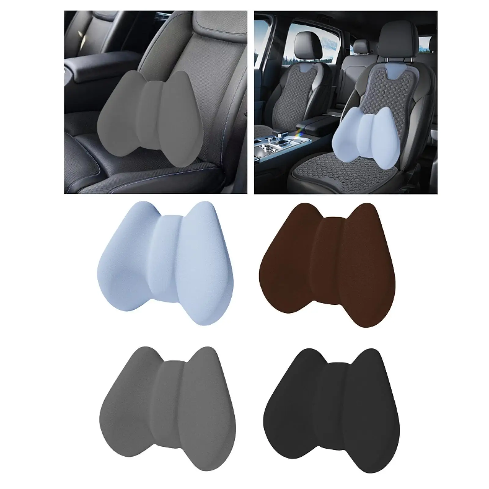 Lumbar Support Pillow Compact Chair Pads Breathable Practical Car Seat Lower Back Cushion for Bed Car Driver Home recliner Sofa