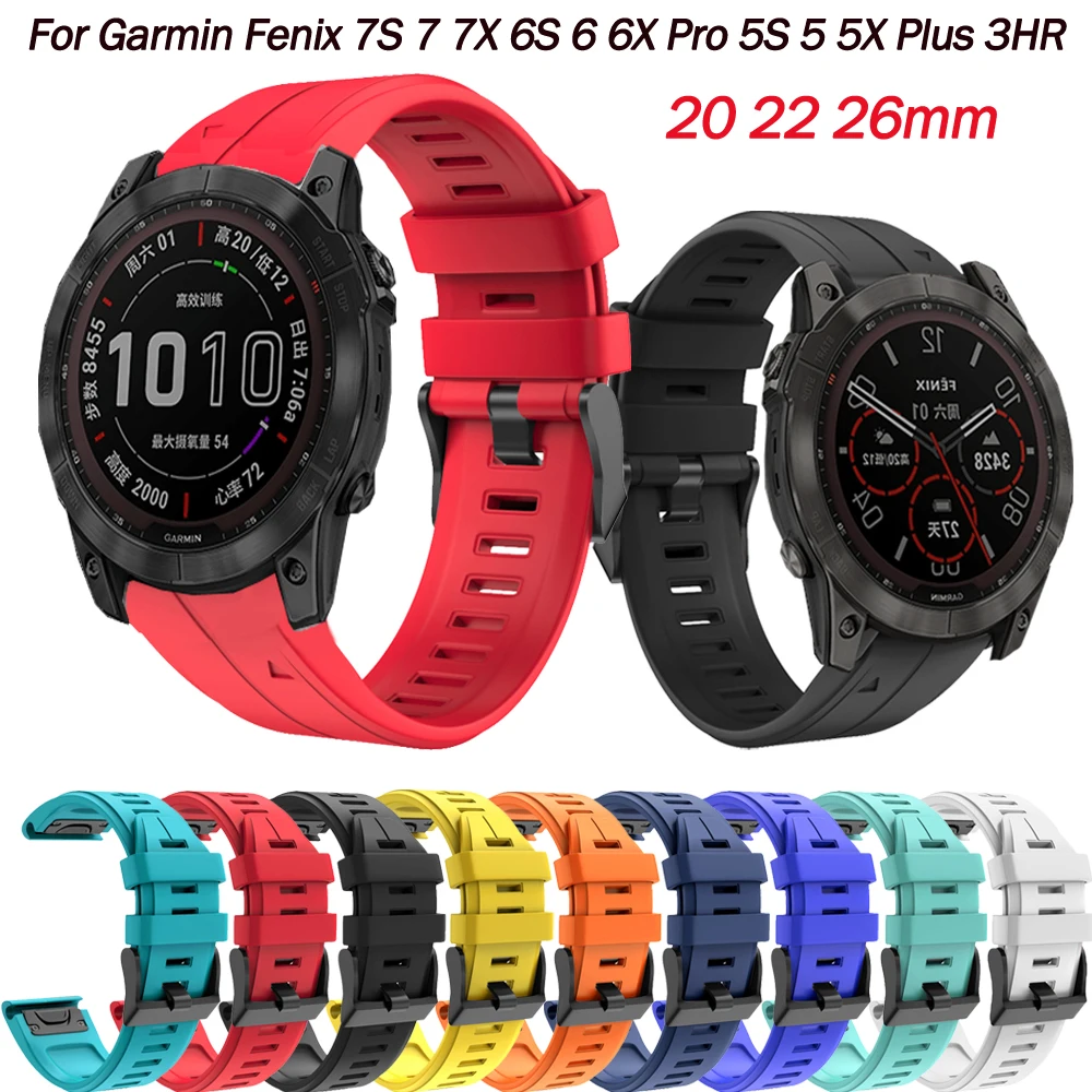 

Silicones Watchband Wrist Straps Band For Garmin Fenix 7 7X 6 6X Pro 5 5X Plus QuickFit Wristband Forerunner 935 945 Smartwatch