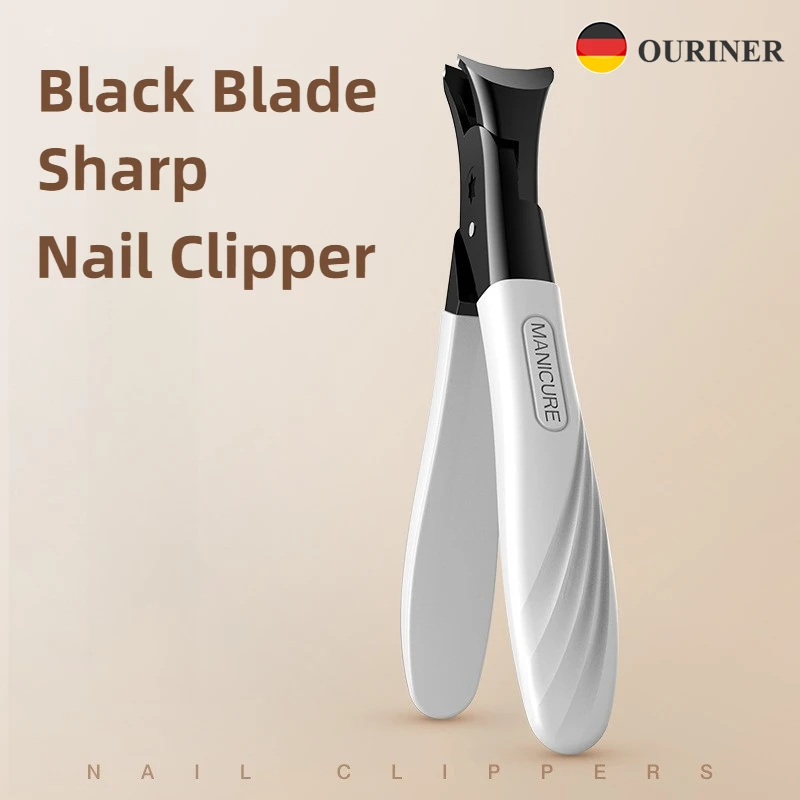 

Large Open Wide Jaw Nail Clippers for Thick & Hard Nails - Professional Stainless Steel Toenail & Fingernail Clipper