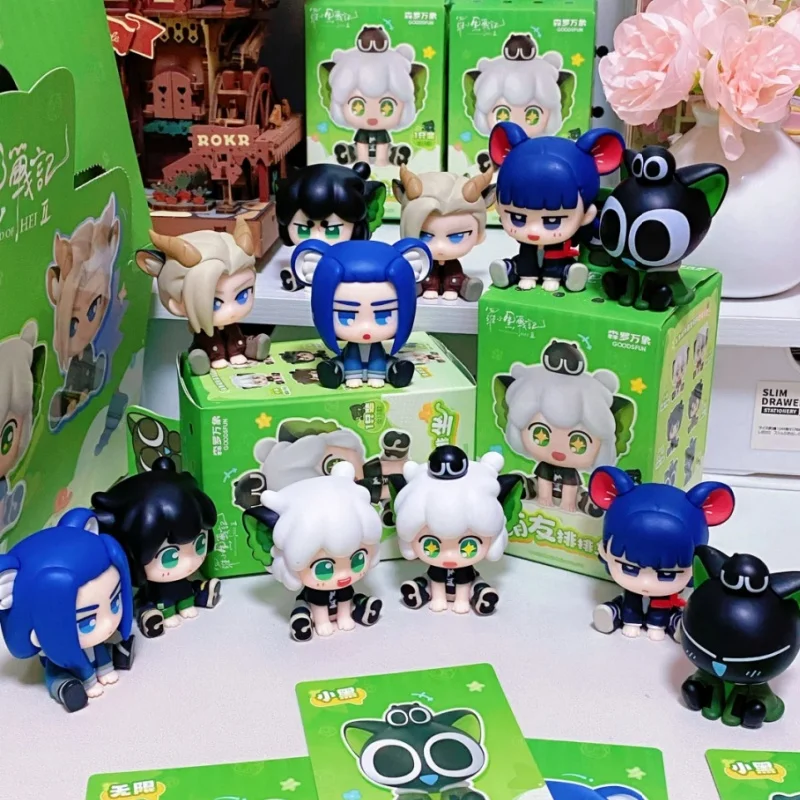 

Подлинная мини-слепая коробка The Legend Of Hei 2, аниме, периферийные устройства Kawaii, коллекция из ПВХ, домашний декор, игрушки, подарок на день рождения, Рождество